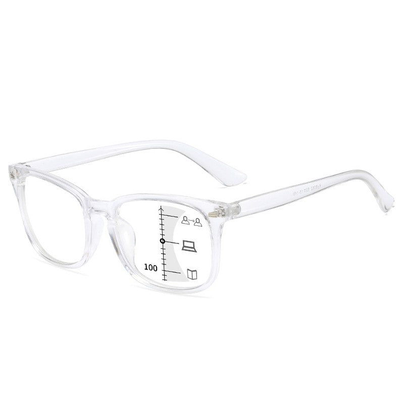 Óculos De Leitura Multifocal Quadrado CRIXALIS Óculos Masculino Fashion Com Dioptrias Antirreflexo Computador Feminino UV400