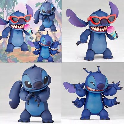 Boneco Articulado do Stitch Estilo Mountain Pass - Brinquedo Educacional para Crianças Presente de Natal Surpresa Modelo Colecionável para Montar