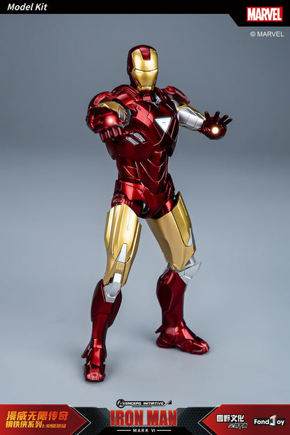 Fondjoy The Avengers Iron Man MK6 Joints Moveable Action Figures Toy 15cm ABS Material Model Toy Boy Birthday Gifts Hoilday Gift