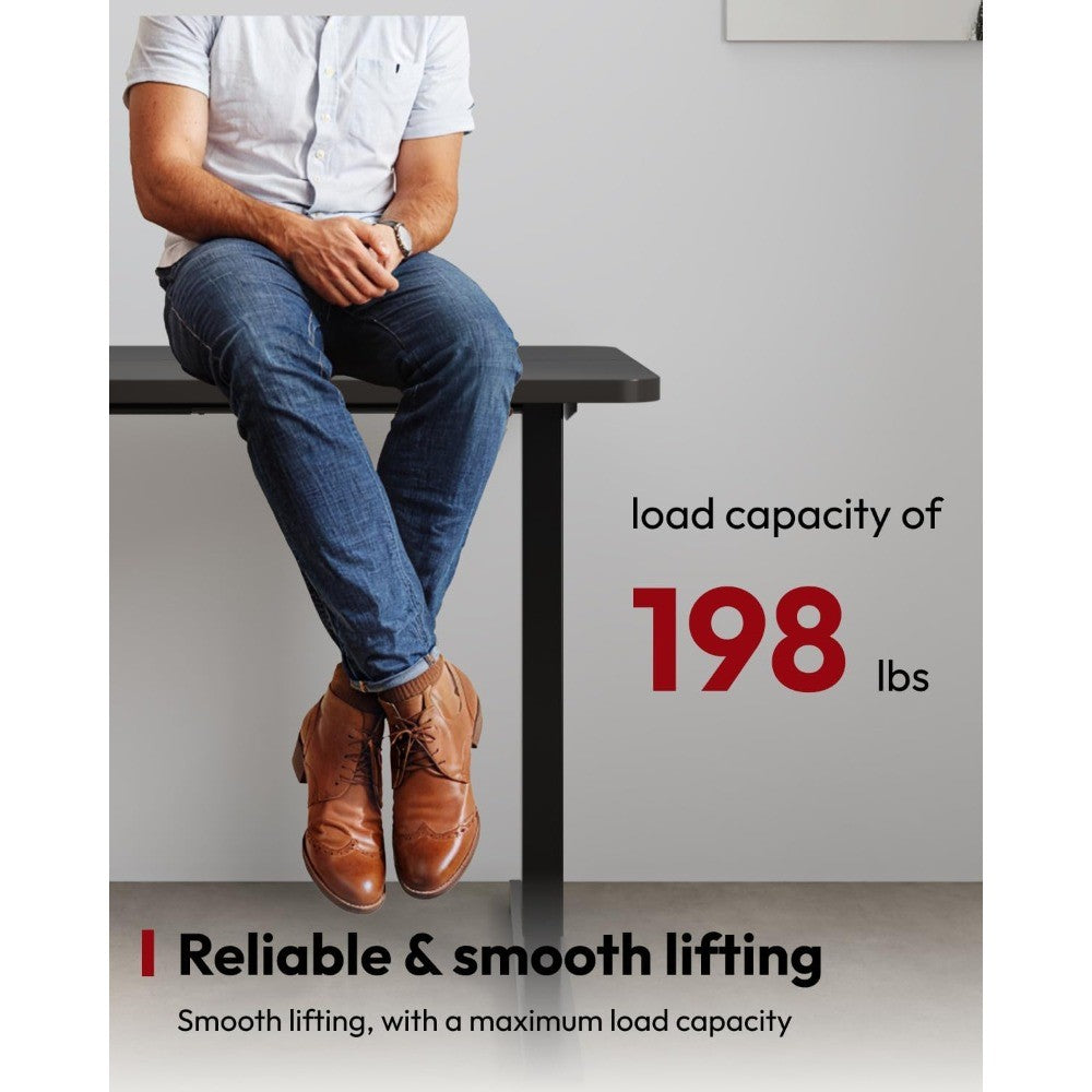 Standing Desk Height Adjustable Electric Stand up Desk 71x32 Inches Sit Stand Home Office Desk with Splice Board