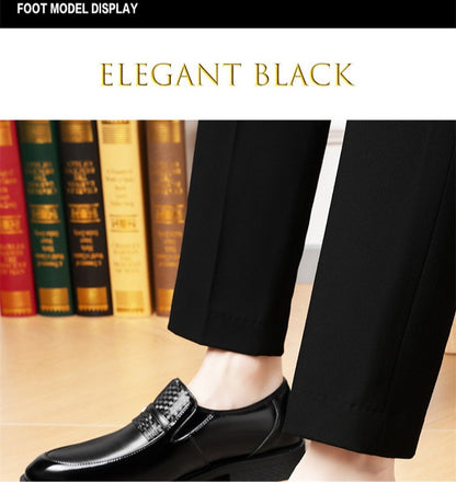 Business Formal Leather Shoes for Men Solid Color Fashion Casual Loafers Male Spring Autumn New Designer Dress Shoes Man