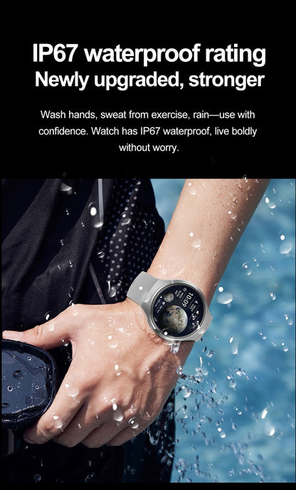 Smartwatch Esportivo Watch 4 Pro Masculino Tela AMOLED HD 360*360 Frequência Cardíaca Chamada Bluetooth IP68 À Prova D'água Música Novo SmartWatch 2025