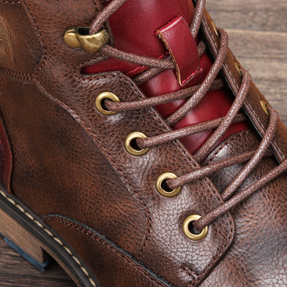 Botas Masculinas de Cano Curto Tamanho 39-45 Botas de Couro Masculinas Marca #AL605