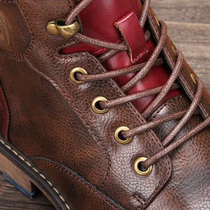 Botas Masculinas de Cano Curto Tamanho 39-45 Botas de Couro Masculinas Marca #AL605