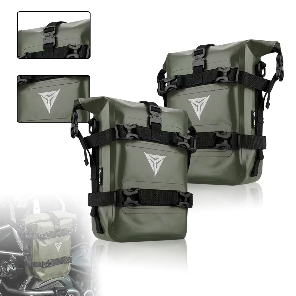 For BMW R1200GS R1250GS ADV For HONDA NC750X CB500X Motorcycle Frame Crash Bars Waterproof Bag Bumper Repair Tool Placement Bag