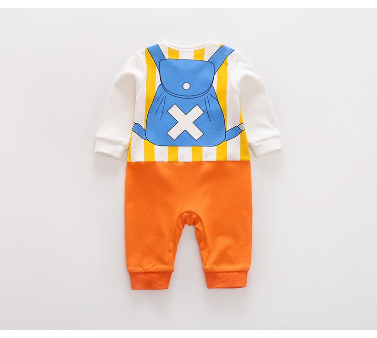 Spring And Autumn Newborn Anime Style Role Play Cotton Comfortable Soft Girl Boys 0-18m Long Sleeved Baby Bodysuit