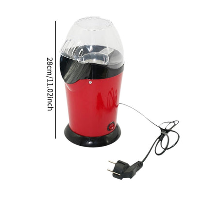 Máquina de Pipoca de Ar Quente Fácil de Limpar Aquecimento Rápido com Aberturas de Ventilação Compacta 1100W Panela Antiaderente para Festas em Casa