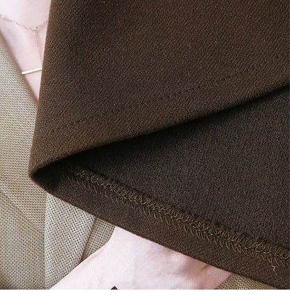 High Waist Plus Size Women Skirt Spring Women Clothing High Waist Hepburn Style Mid-Length A-Line Skirt New Casual Solid Skirts