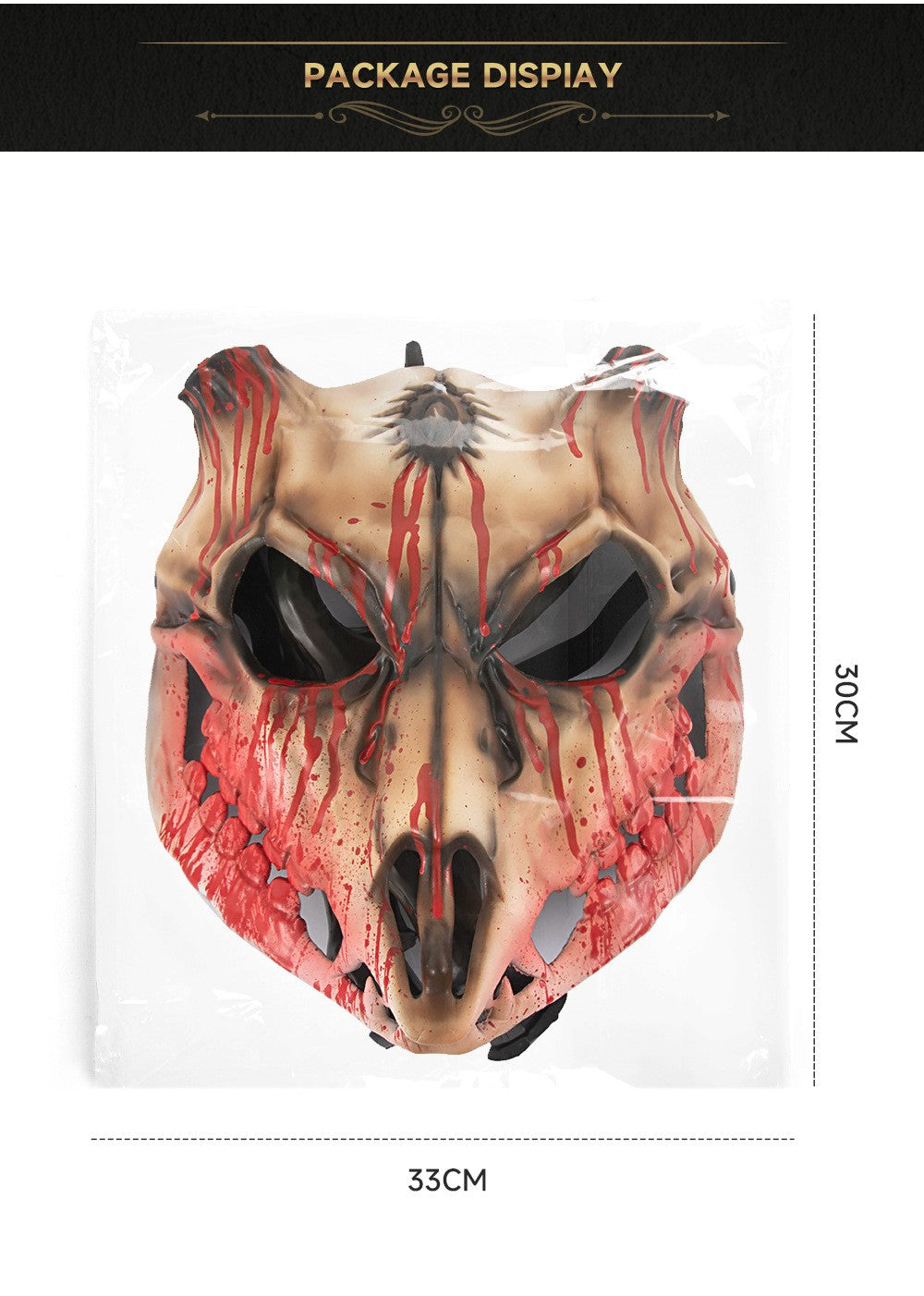 Demon Wendigo Elk Mask Cosplay Gothic Headpiece Animal Antlers Horn Bone Masks Halloween Carnival Purim Party Costume Props