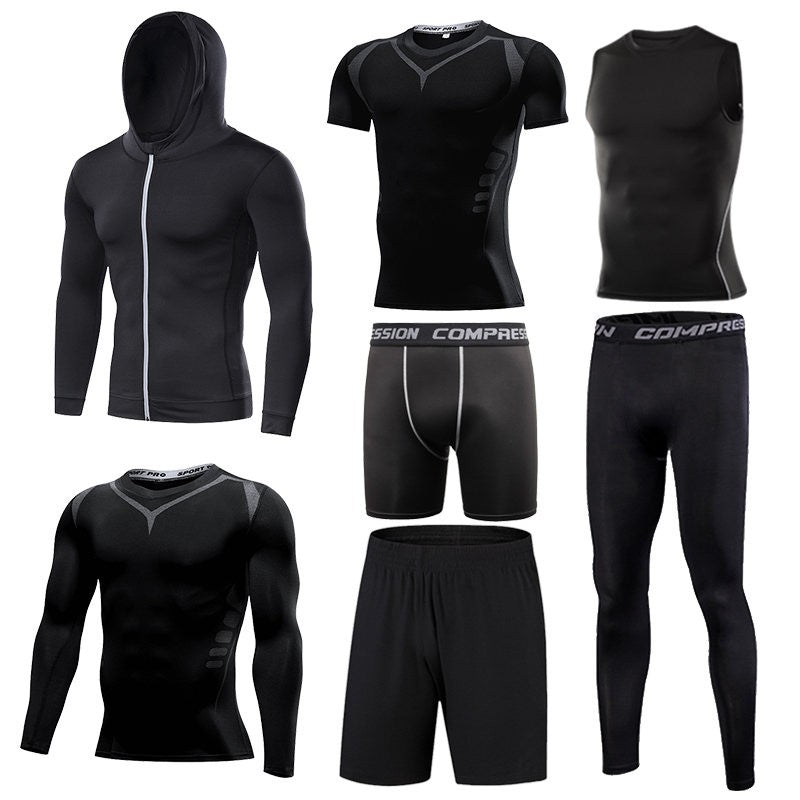 Men's Running Compression Tshirts Quick Dry Soccer Jersey Fitness Tight Sportswear Gym Sport Short Sleeve Shirt Breathable