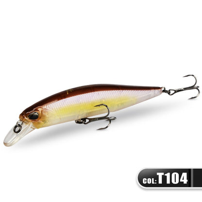 MEREDITH JERK MINNOW 100F 14g Flutuante Wobbler Isca de Pesca 24 Cores Isca Minnow Isca Dura Qualidade Profissional Profundidade0.8-1.0m