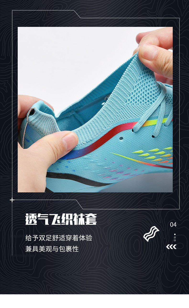 New Men Ultralight Soccer Shoes TF/FG Professional Football Boots Unisex Non-Slip Training Soccer Cleats Outdoor Field Chuteira