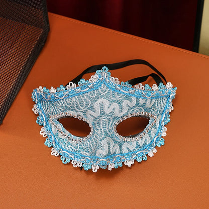 High-End Makeup Ball Mask, Half-Face Party Costume Accessory, Unisex Design for Birthdays & Festivals, Perfect for Men & Women