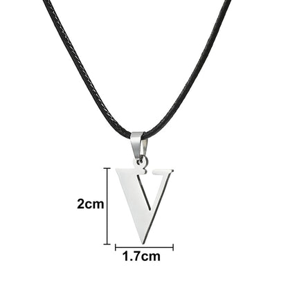Novo Colar Inicial de A-Z Alfabeto em Aço Inoxidável 26 Letras Inglesas Colar Para Homens Mulheres Presentes de Joias Personalizadas