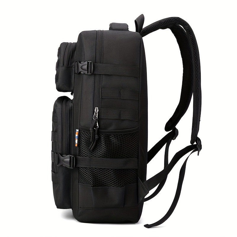 Mochila Tática Masculina Camuflada, Mochila para Hiking e Camping, Mochila Esportiva Grande Capacidade Multicamadas para Uso Externo
