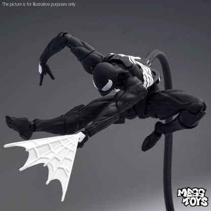 Hot Mess Toys Boneco de Ação do Homem-Aranha Preto Anime Aranha Terno Vermelho Preto Vizinho Simbionte Aranha Escarlate Cc Toys Brinquedo de Presente