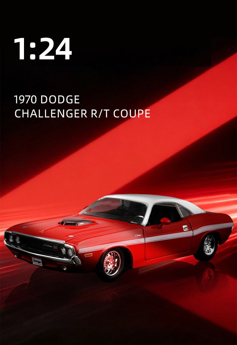 Maisto 1:24 Dodge Challenger R/T Coupé 1970 Carro de Liga Fundido e Veículos de Brinquedo Modelo de Carro em Miniatura para Crianças