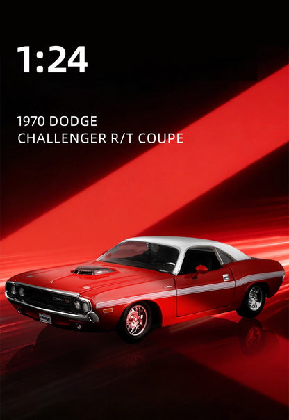 Maisto 1:24 Dodge Challenger R/T Coupé 1970 Carro de Liga Fundido e Veículos de Brinquedo Modelo de Carro em Miniatura para Crianças