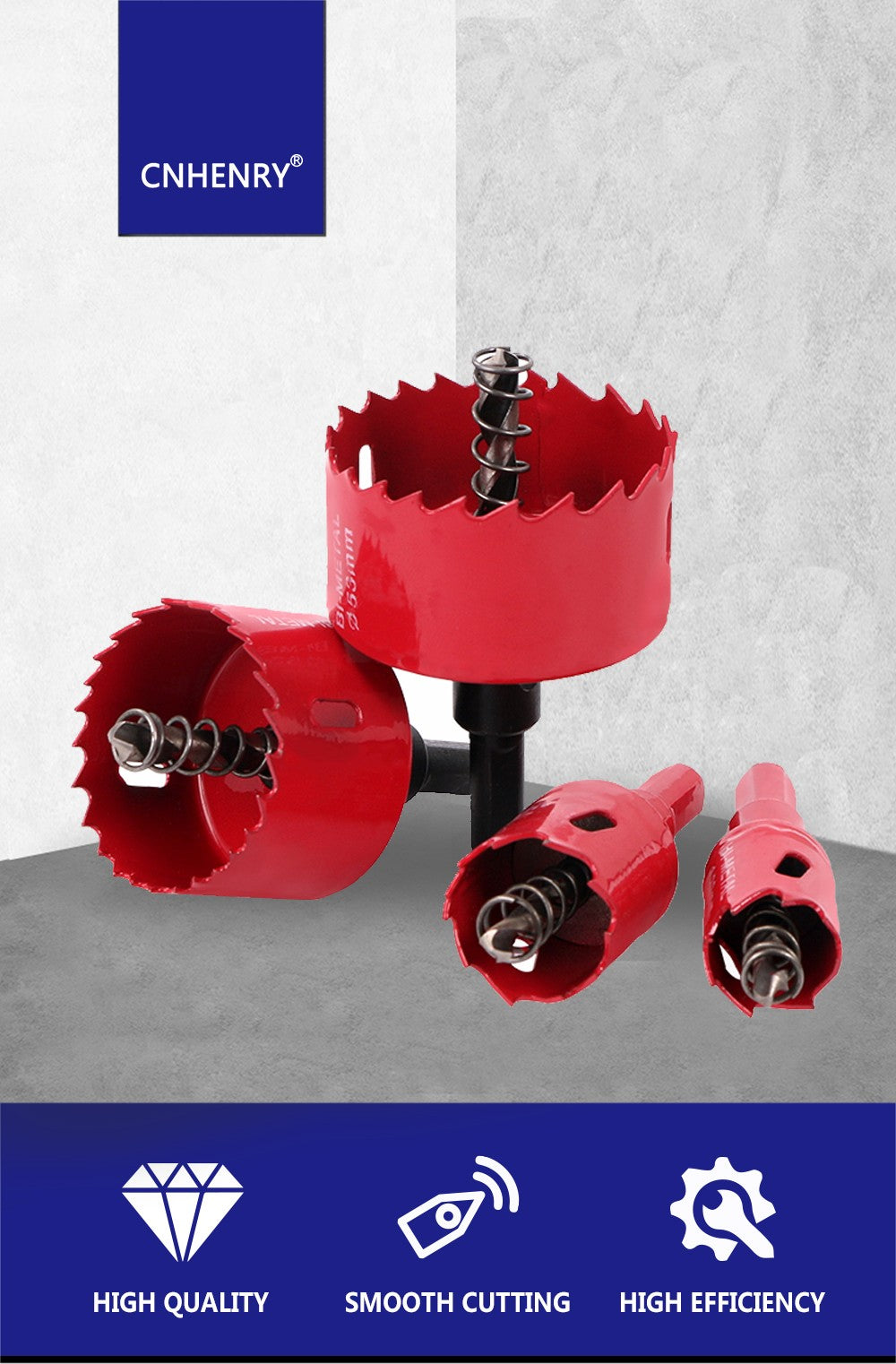 Kit de Serra Copo Bi-Metálica com Brocas e Mandril para Metal, PVC e Plástico - Ferramenta DIY