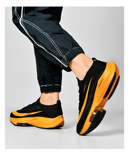 Tênis de Corrida Masculino Respirável Amortecimento de Corrida ao Ar Livre Tênis de Caminhada Tênis de Luxo para Casais Sapatos Antiderrapantes de Malha para Todo-Terreno