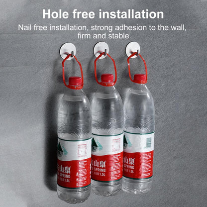 1/3PCS Hook Self-Adhesive 304 Stainless Steel Storage Hanger Towel Key Umbrella Holder Rack Kitchen Bathroom Home Accessories