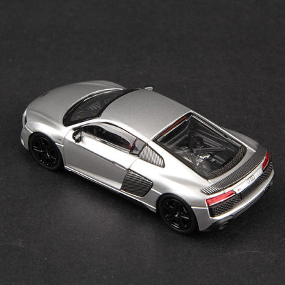 Massdi 1:64 Audi R8 V10 Coupe Performance 2022 Carro Modelo Liga Miniatura Supercarro Veículo Diecast Brinquedo