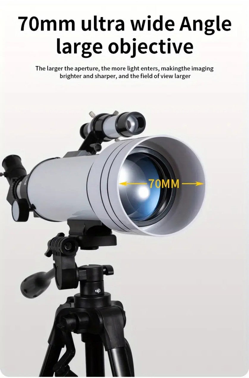 BORWOLF F40070M Professional Astronomical Telescope 200X Monocular 70MM Large-Aperture for Stargazing Moon And Bird Watching