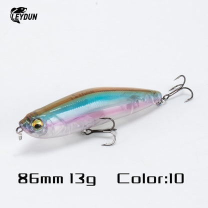 Iscas Artificiais Flutuantes LEYDUN Z-Claw Tipo Lápis 86mm 100mm 120mm Iscas Rígidas Topwater Stickbait de Superfície Boa Ação Wobblers para Robalos