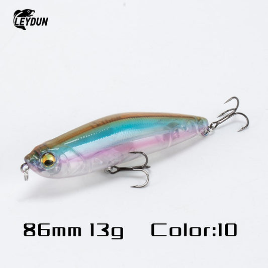 Iscas Artificiais Flutuantes LEYDUN Z-Claw Tipo Lápis 86mm 100mm 120mm Iscas Rígidas Topwater Stickbait de Superfície Boa Ação Wobblers para Robalos