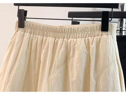 Artistic Long Thiened down Cotton f Skirt plus Size Women's Winter New Sle Fluffy Warm A-Line Skirt Commute Sle