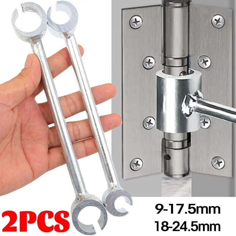 Chave de Ajuste de Folgas de Dobradiça de Cabeça Dupla Chave de Reparo de Dobradiça de Porta Chaves Economizadoras de Esforço para Reparo de Folgas de Dobradiças Domésticas Ferramentas Manuais