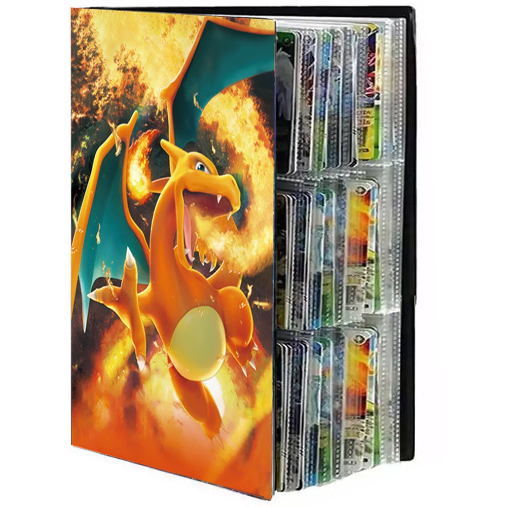 2024 Charizard Mewtwo Porta Caderno de Coleções de Fichários Protetor de Cartão Anime para Álbum 240 Cartas Livro Porta-Cartões
