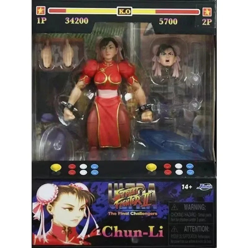 Em estoque Jada Toys Ultra Street Fighter II M.Bison Dhalsim Violent Ken RYU Guile 6" Boneco Colecionável Modelo Brinquedo Presente