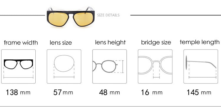 Iron Man Robert Downey Sunglasses Tony Stark Original Sunglasses Yellow Lens Cycling Glasses Man Car Driving Glasses Oversized