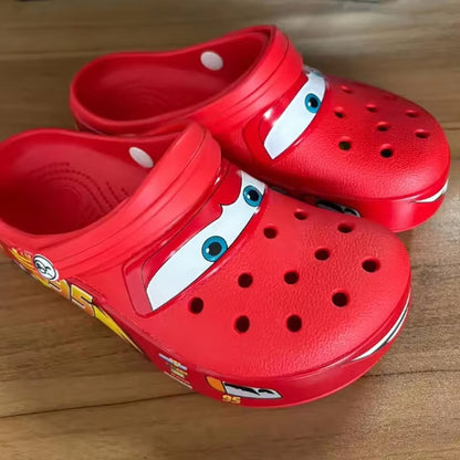 Chinelo Sólido de Desenho Animado Hot Anime Disney McQueens Pixar Impermeável Sandálias Casuais Respiráveis Sapatos Eva com Tira no Tornozelo Presentes
