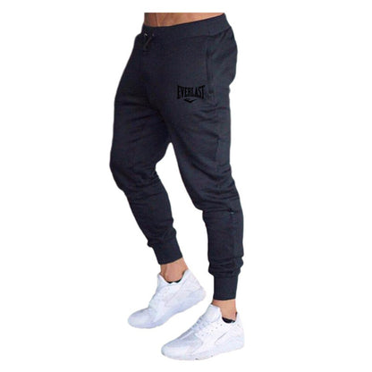 Novas Calças Estampadas de Outono EVERLAST Masculino/Feminino Calças de Corrida Calças de Moletom Esportivas Casuais Calças de Fitness Academia Respiráveis
