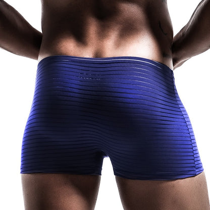 Mens Total Support Pouch Boxer Briefs Mesh Comfortable Cooling Moisture Wicking Underwear Breathable Elastic waistband Underpant