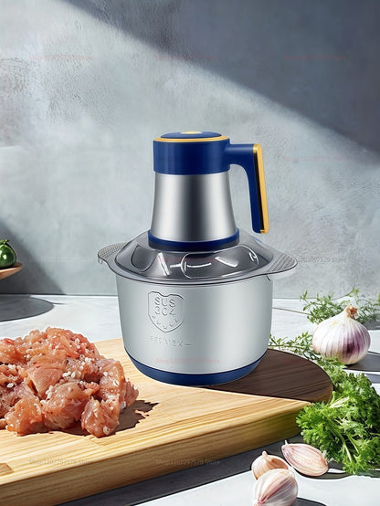 5L Electric Meat Grinders Mixer Machine Stainless Steel Multifunctional Vegetable Slicer Processor Chopper Kitchen Appliances
