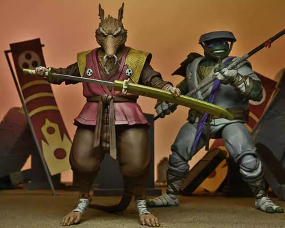 Original NECA 54351 The Last Ronin Figura de Ação Ultimate Splinter Colecionável de 7 polegadas