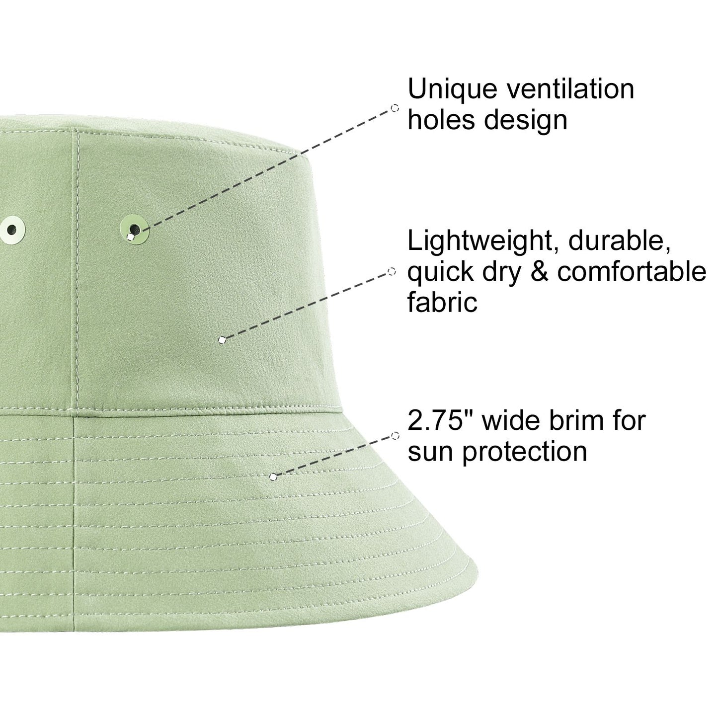 VOBOOM Chapéus de Sol Unissex Tipo Bucket para Exterior, Dobráveis, Reversíveis, para Viagem, para Homens, Mulheres, Adolescentes, Meninas