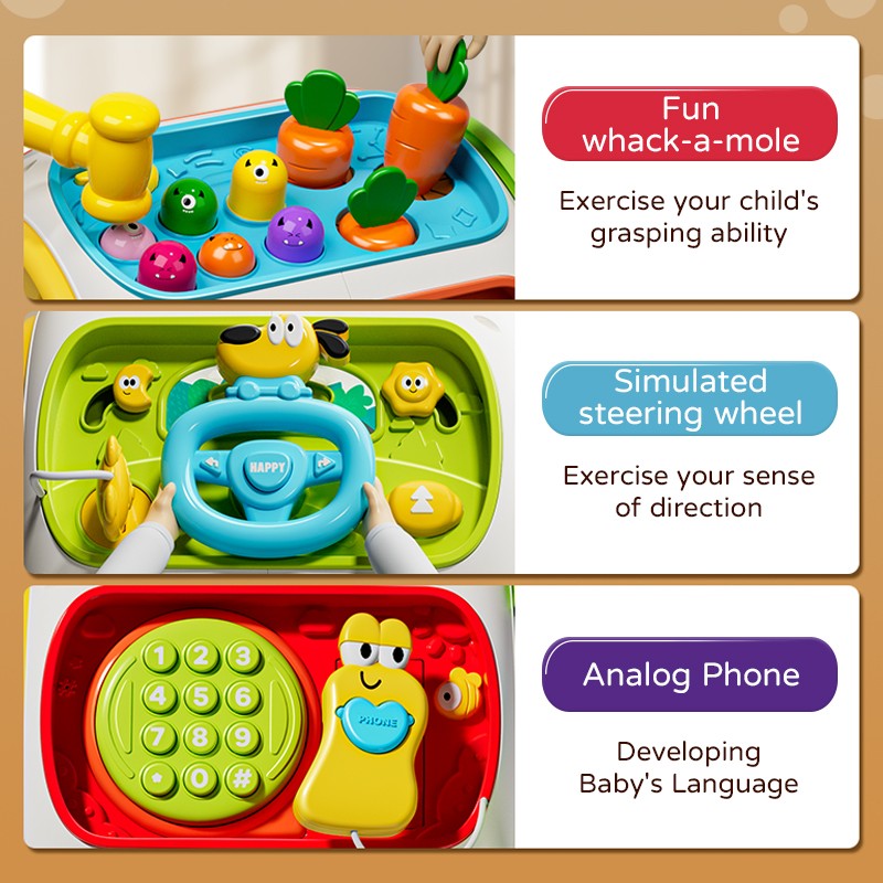 Celular de Brinquedo para Bebês, Música para Crianças, Alto-falante Móvel com Som e Luz, Brinquedo Educacional para o Desenvolvimento de Crianças a partir de 12 Meses
