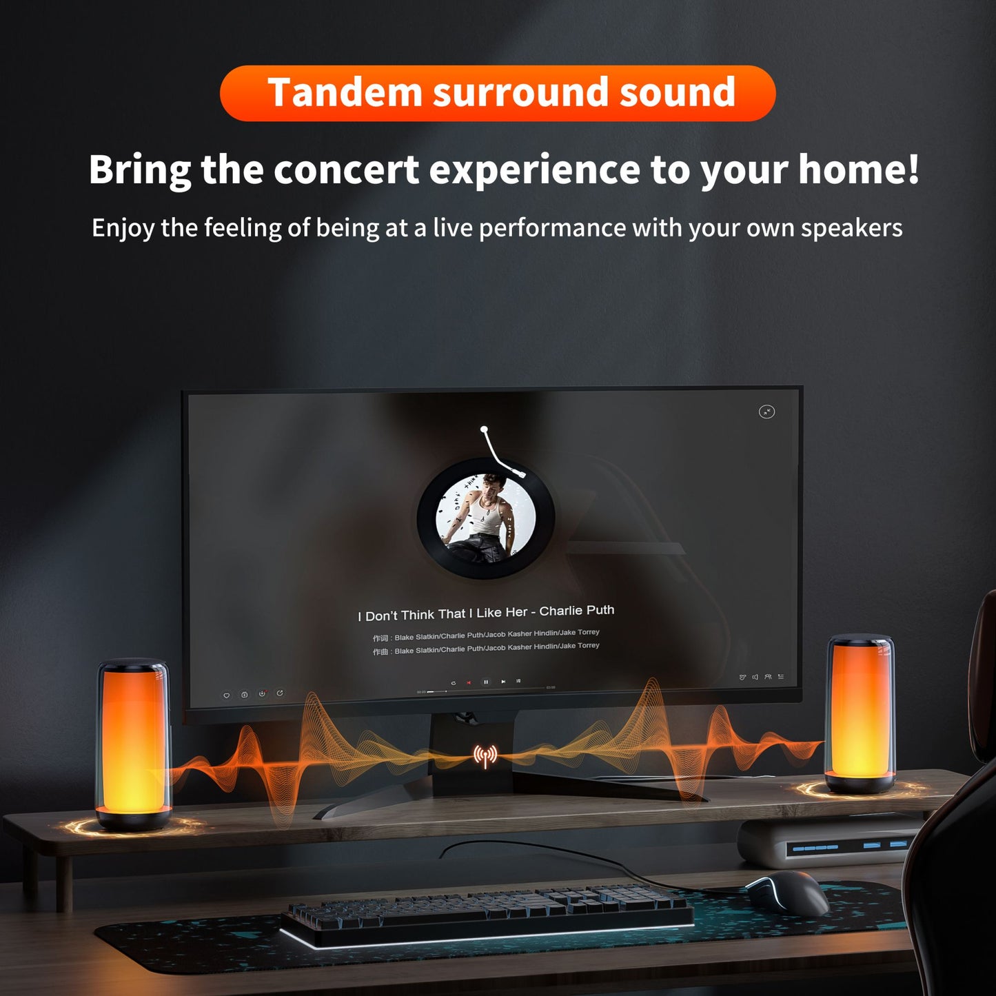 Caixa de Som Bluetooth QERE com Áudio Hi-Res 10W, Alto-falante Portátil HiFi sem fio à prova d'água IPX5, Múltiplos modos de conexão para uso externo,