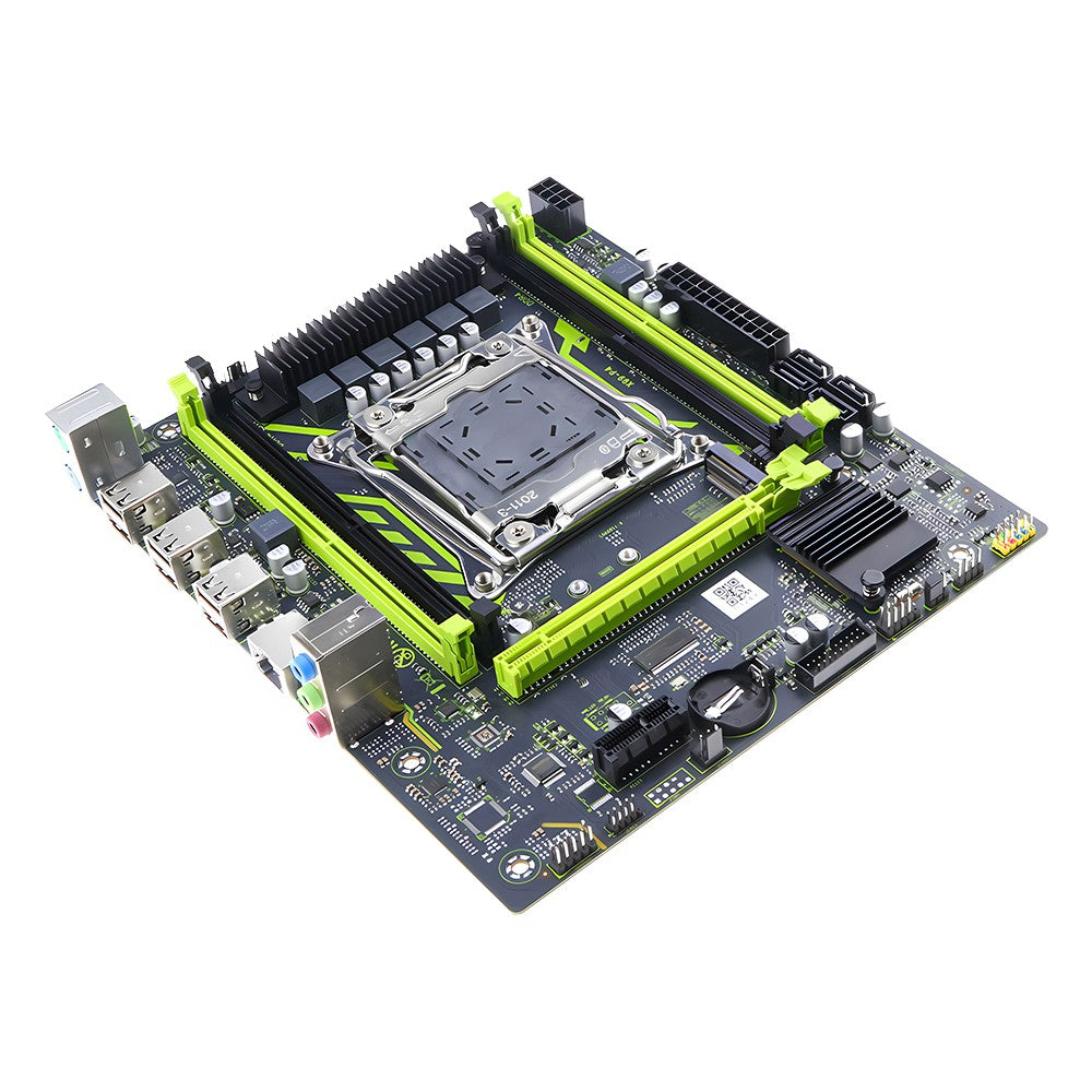 MOUGOL X99 Gaming Motherboard Set with Intel Xeon E5 2650 V4 & DDR4 16G*1 2133MHz Dual Channel RAM M.2 NVME for Desktop Host