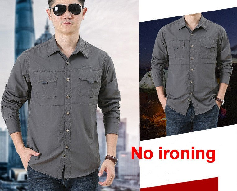 Mens Military Shirt ,Work Cargo Shirts ?Tactical Breathable Quick-Drying Tops