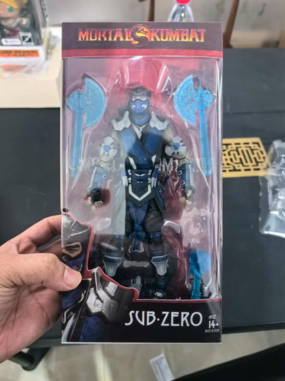 Bonecos Articulados de Ação de Alta Qualidade Mortal Kombat Spawn Sub Zero Scorpion 7" 17cm