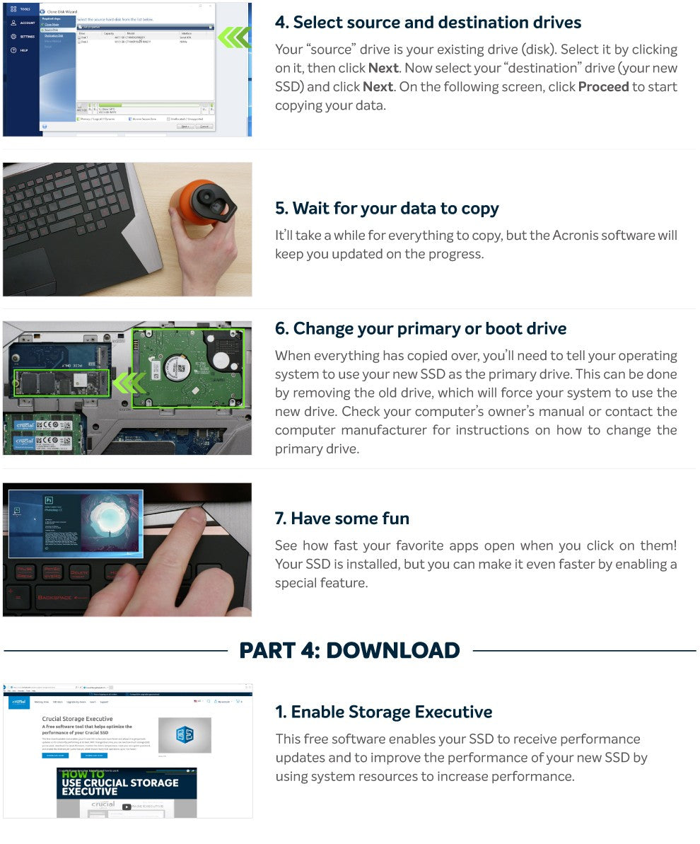 Crucial P3 Plus 1TB 2TB PCIe Gen4 NVMe M.2 SSD Interno (Pacote OEM) & Crucial NVME 2280 P310 1TB SSD & Crucial T500 1TB