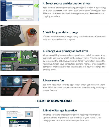 Crucial P3 Plus 1TB 2TB PCIe Gen4 NVMe M.2 SSD Interno (Pacote OEM) & Crucial NVME 2280 P310 1TB SSD & Crucial T500 1TB