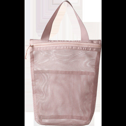 23x26cm Portable Toiletry Bag with Handy Handle Large Capacity Mesh Toiletry  Storage Bag Makeup Bag for Business Trips Travel