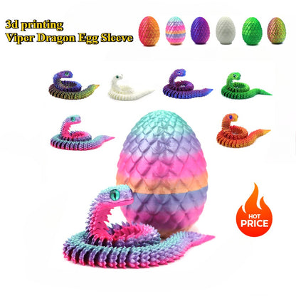 Ovos de Cobra de Impressão 3D Quentes Decoração Criativa para Casa Moldes de Cobra Que Reduzem a Pressão Itens de Decoração para Casa Figuras de Anime Giratórias e Móveis