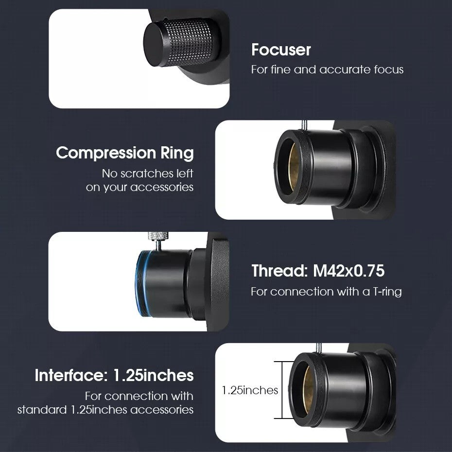 Telescópio Svbony MK105 OTA Portátil Design para Observações Lunares e Planetárias e Fotografia Maksutov Cassegrain MK105